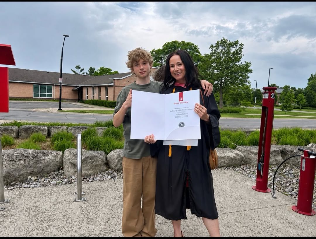 Shannon Mitchell at Brock University graduation