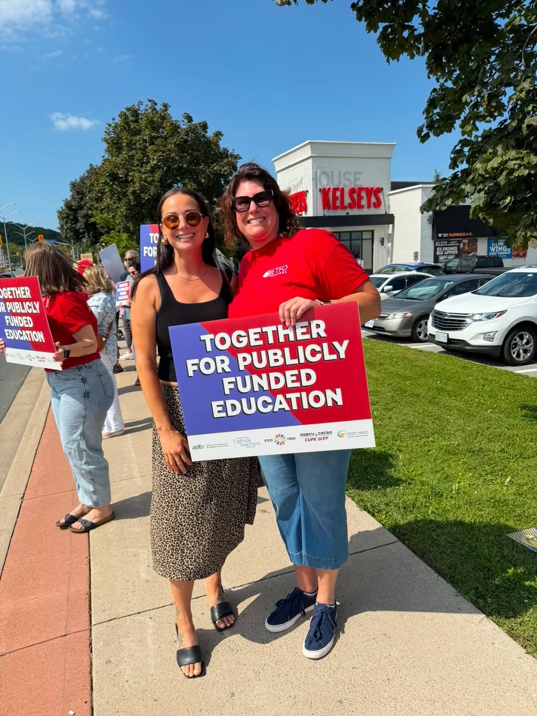Shannon Mitchell advocating for publicly funded education
